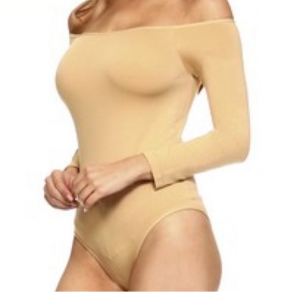🆕NIP: YELETE: Bodysuit L/S Off Shoulder Design- Women’s Size 4-12 - Picture 4 of 6